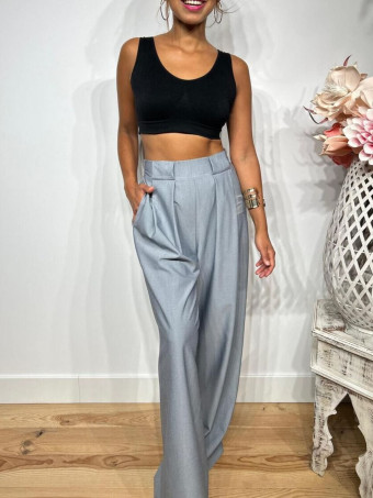 Pantalón Palazzo JEVALE Gris HEVE