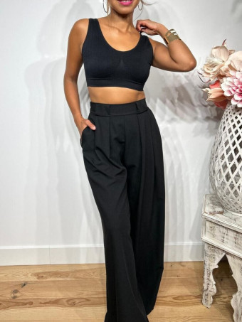 Pantalón Palazzo JEVALE Negro HEVE