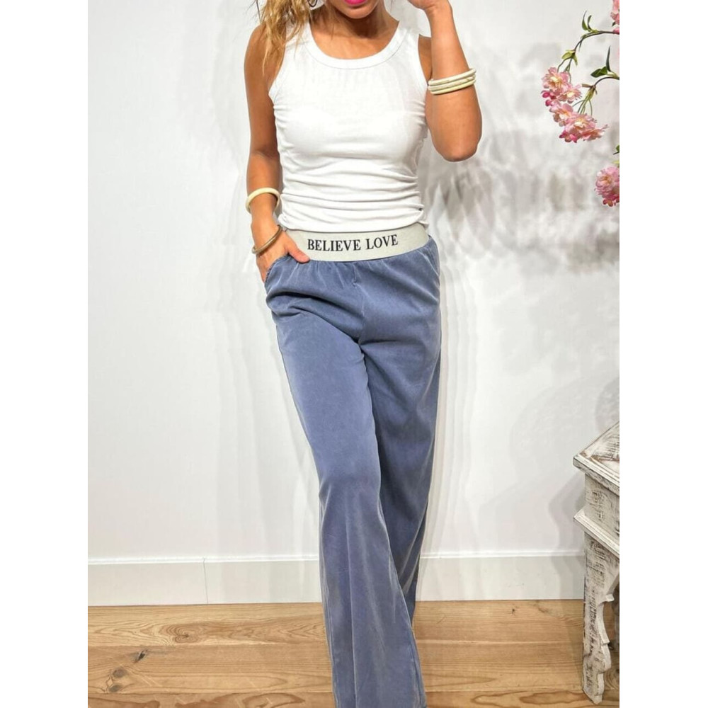 Pantalón Casual BELIEVE LOVE Marino HEVE