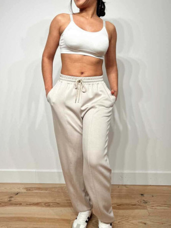 Pantalón Sporty Soft Touch FUNTIME Taupe HEVE