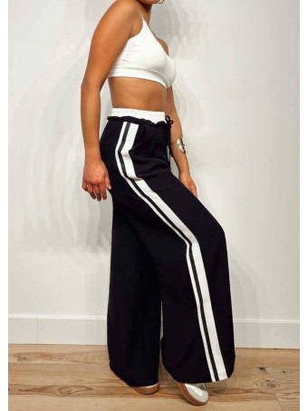Pantalón Cintura Doble Franja Lateral DAEBACK Negro HEVE