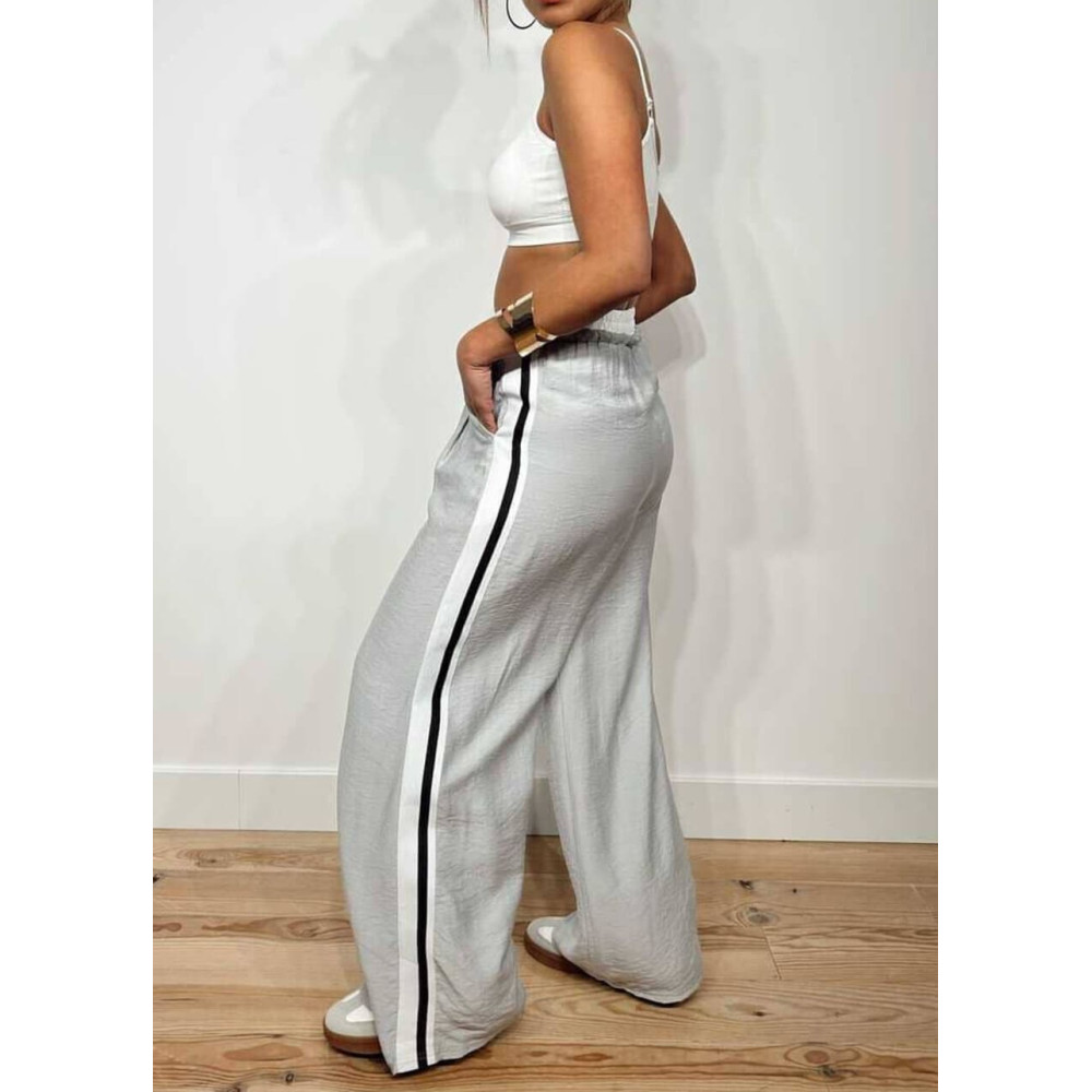 Pantalón Cintura Doble Franja Lateral DAEBACK Gris HEVE