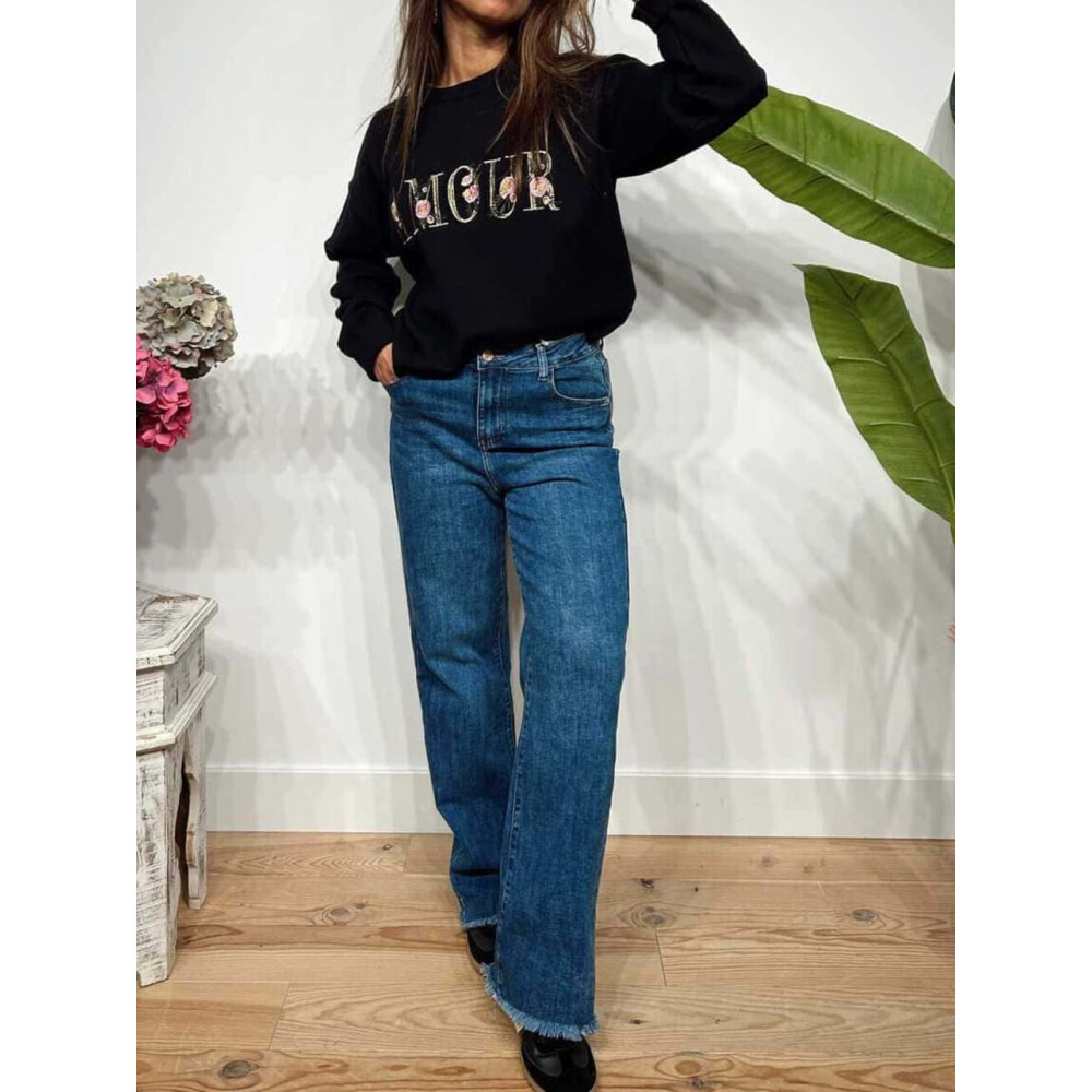 Jeans Straight High Waist MANBOW HEVE