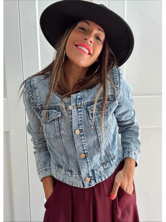 Chanelita Vaquera Cropped MYLENE Blue Jean HEVE
