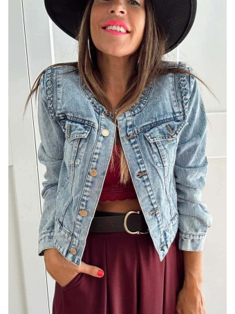 Chanelita Vaquera Cropped MYLENE Blue Jean HEVE