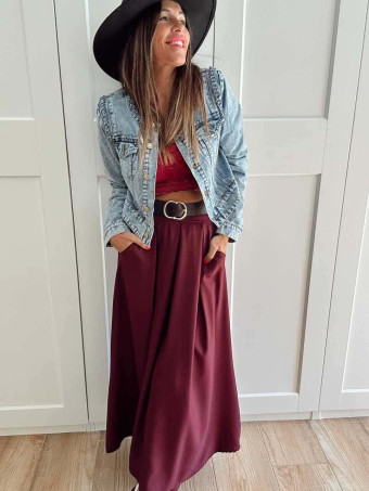 Chanelita Vaquera Cropped MYLENE Blue Jean HEVE