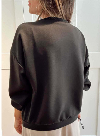 Sudadera Soft Touch ICONIC CLUB Negro HEVE