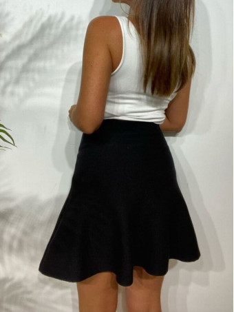 Falda Skater Punto NIBAL Negro HEVE