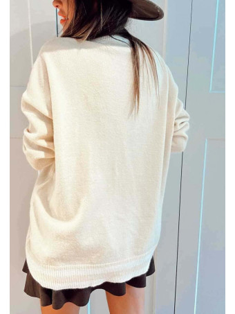 Jersey College Oversize WEXFORD Beige HEVE