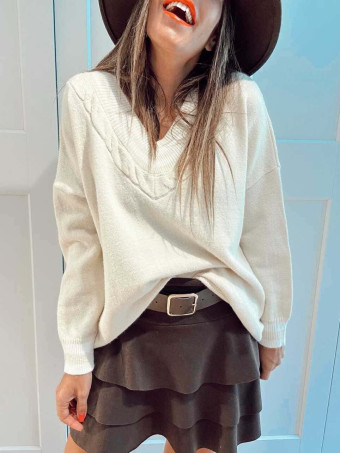 Jersey College Oversize WEXFORD Beige HEVE