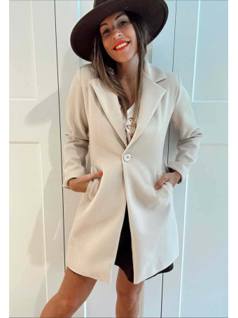 Abrigo Paño FRANCINE Beige HEVE