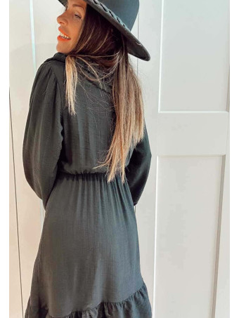 Vestido Corto Volantes RUVYRA Negro HEVE