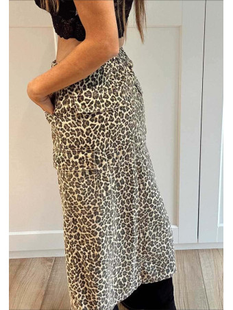 Falda Vaquera Estampado Print VAELA HEVE