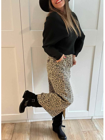 Falda Vaquera Estampado Print VAELA HEVE