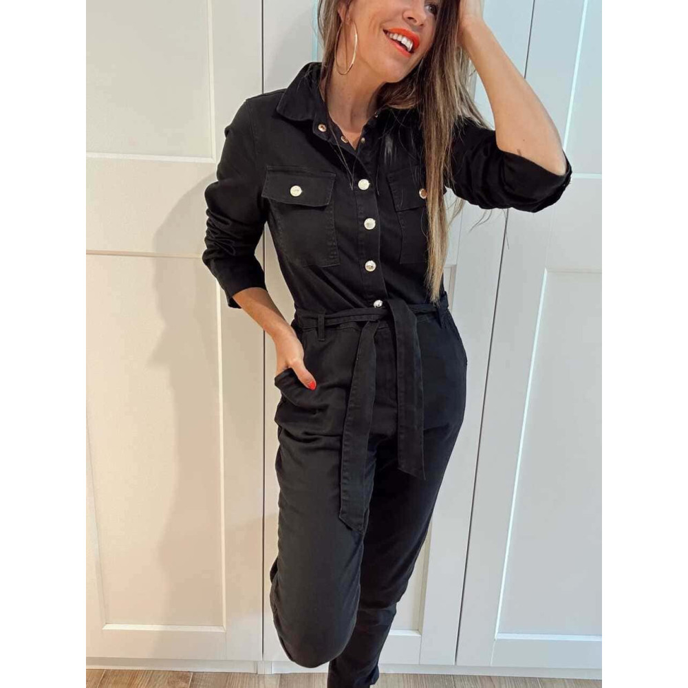 Mono Vaquero Camisero STONLEIGH Negro HEVE Mono Vaquero Camisero STONLEIGH Negro HEVE