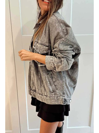 Cazadora Vaquera Oversize DENNISON Gris HEVE