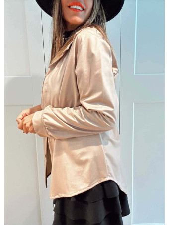Camisa Polipiel SYRA Beige HEVE