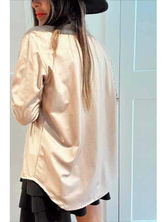 Camisa Polipiel SYRA Beige HEVE