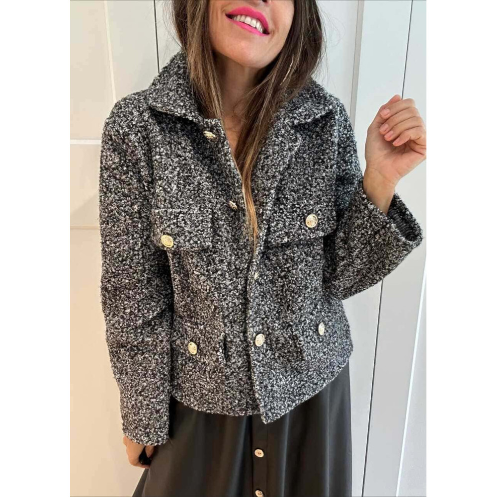 Chaqueta Rizo DYNORA Gris Jaspeado HEVE