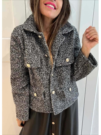 Chaqueta Rizo DYNORA Gris Jaspeado HEVE