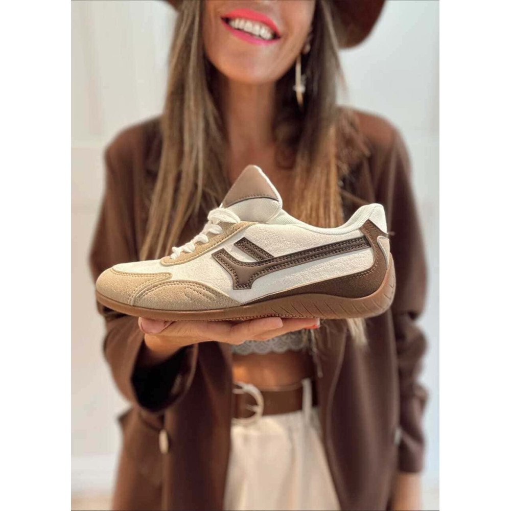 Deportiva Combinada Streetwear ROWIRE Beige HEVE
