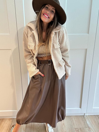 Chaqueta Rizo DYNORA Beige HEVE