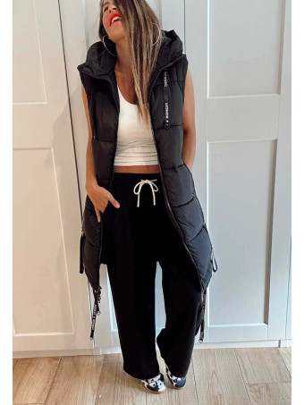 Chaleco Acolchado Capucha WOWSER Negro HEVE