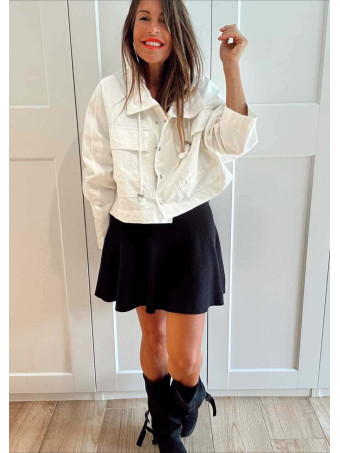 Chaqueta Oversize Maxi-Bolsillos WONKER Blanco HEVE