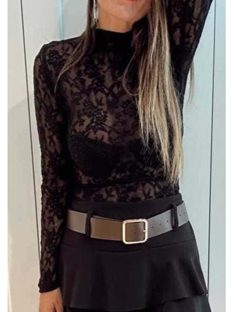 Cuerpo Encaje MALYSSE Negro HEVE