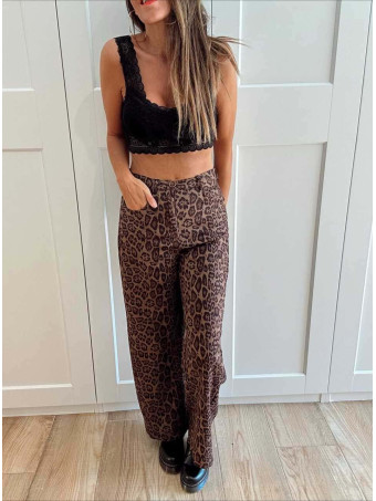 Pantalón Straight Estampado Print VAHIRA HEVE