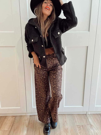 Pantalón Straight Estampado Print VAHIRA HEVE