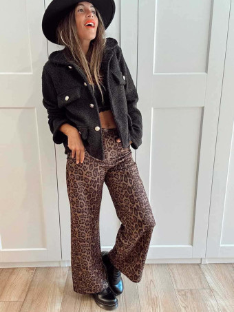 Pantalón Straight Estampado Print VAHIRA HEVE