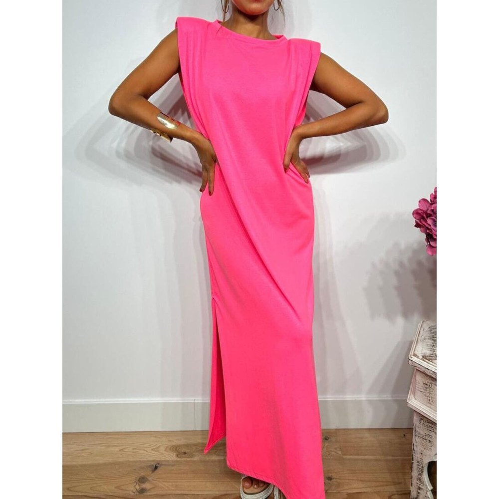 Vestido Básico Hombreras VARSOVIE Rosa HEVE