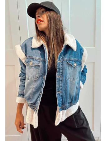 Cazadora Vaquera Efecto Sobrepuesto MAVIK Blue Jean HEVE