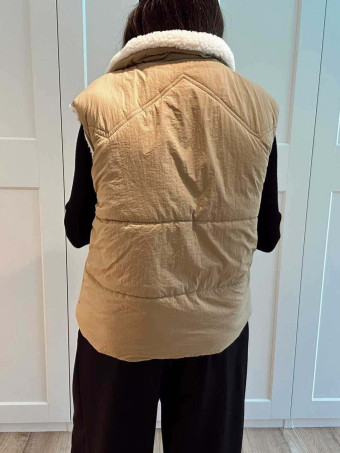 Chaleco Acolchado Borreguito SELZNICK Camel HEVE