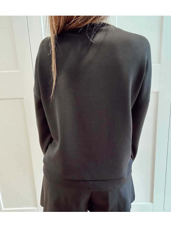 Sudadera Soft Touch YOU ARE ONE HOT DOG Negro HEVE
