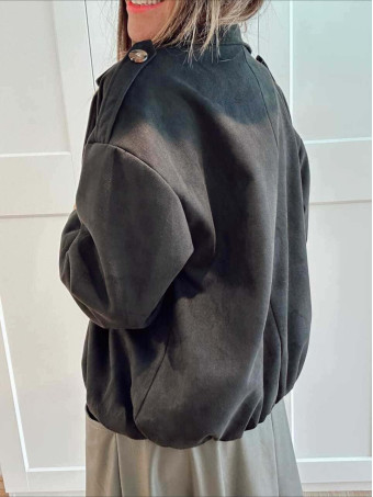 Chaqueta Efecto Ante WHISLA Negro HEVE