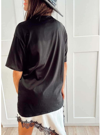 Camiseta Gráfica Vinilo PANTHERS Negro HEVE