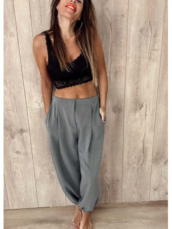 Pantalón Bombacho CHAVREL Gris Plomo HEVE