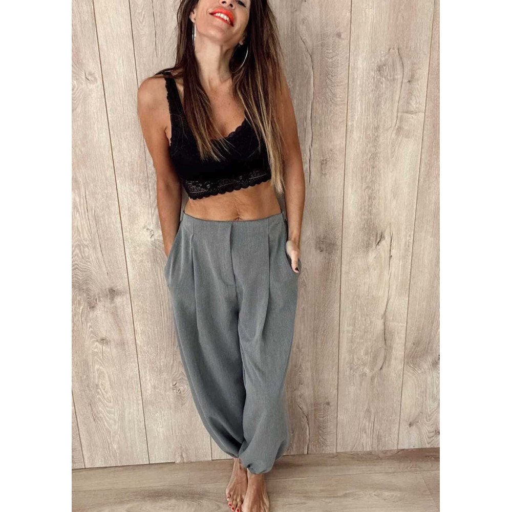 Pantalón Bombacho CHAVREL Gris Plomo HEVE