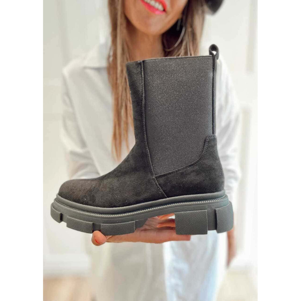 Botín Chelsea Suela Track BLASTYR Negro HEVE