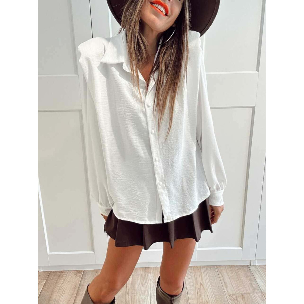 Blusa con Hombreras ELOWEN Blanco HEVE