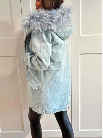 Trench Vaquero Forrado RIVEN Blue Jean/Azul HEVE