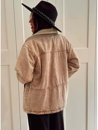 Chaqueta Vaquera Borreguito KELMSCOTT Camel HEVE