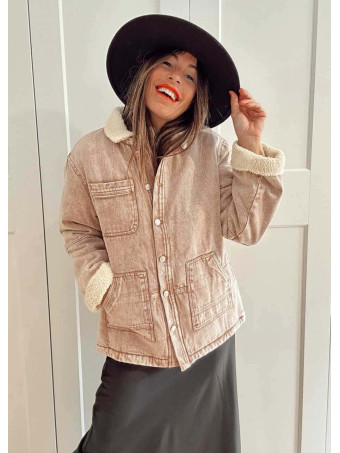 Chaqueta Vaquera Borreguito KELMSCOTT Camel HEVE