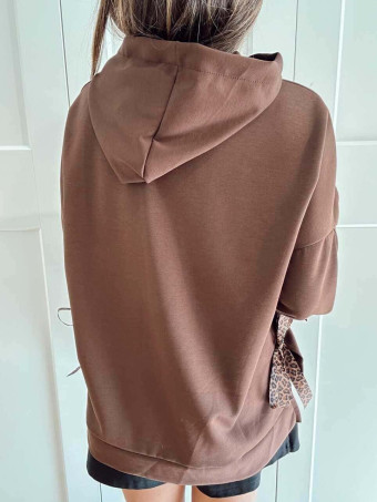 Sudadera Oversize con Capucha HONIKA Marrón HEVE