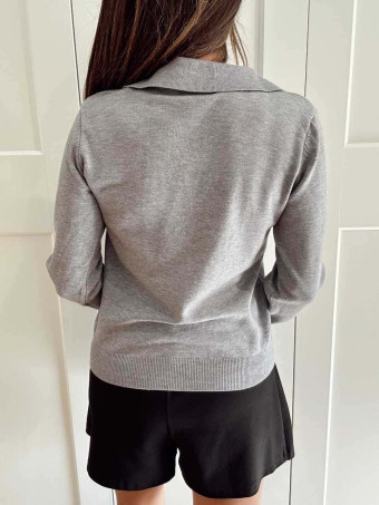 Punto Cuello Polo CLYNE Gris HEVE