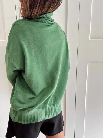 Jersey Básico Cuello Vuelto VIRELLE Verde HEVE