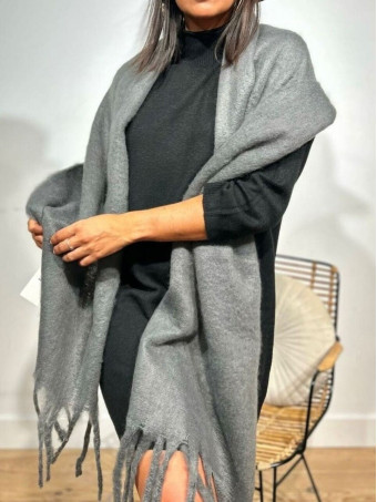 Bufanda Lisa Rectangular WHIMSTER Gris HEVE Bufanda Lisa Rectangular WHIMSTER Gris HEVE