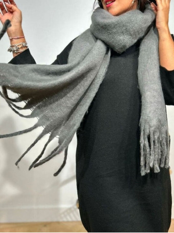Bufanda Lisa Rectangular WHIMSTER Gris HEVE